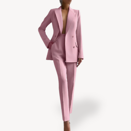 Women's High Waist Co ord Suit Set