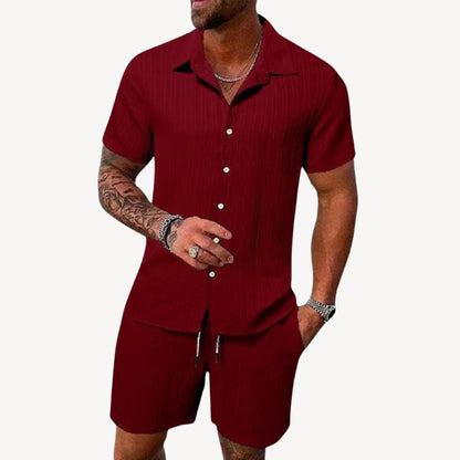Men's Casual Shirt & Shorts Set