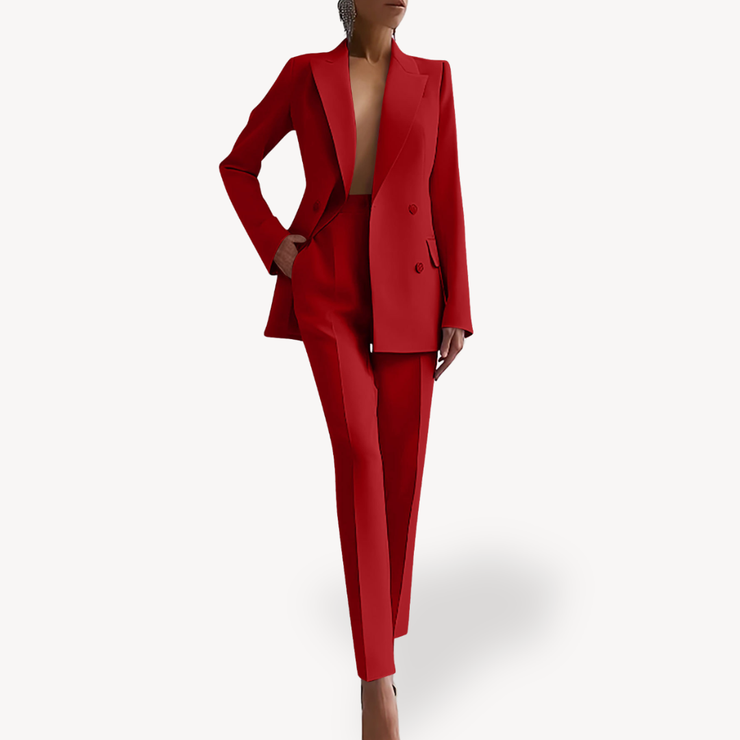 Women's High Waist Co ord Suit Set