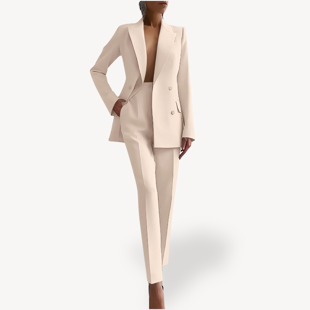 Women's High Waist Co ord Suit Set
