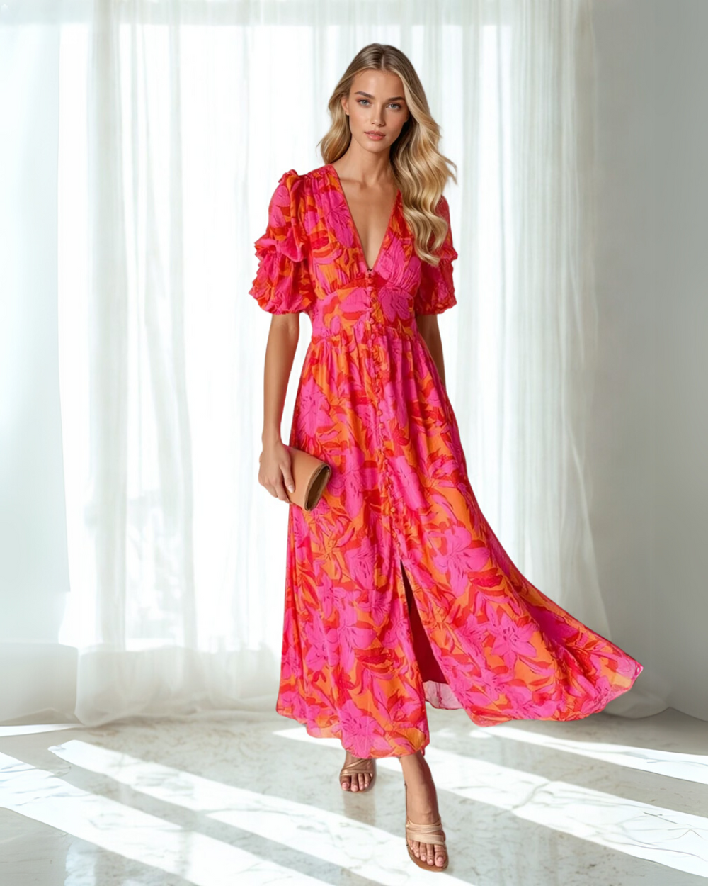 Women's Summer Floral Maxi Dress