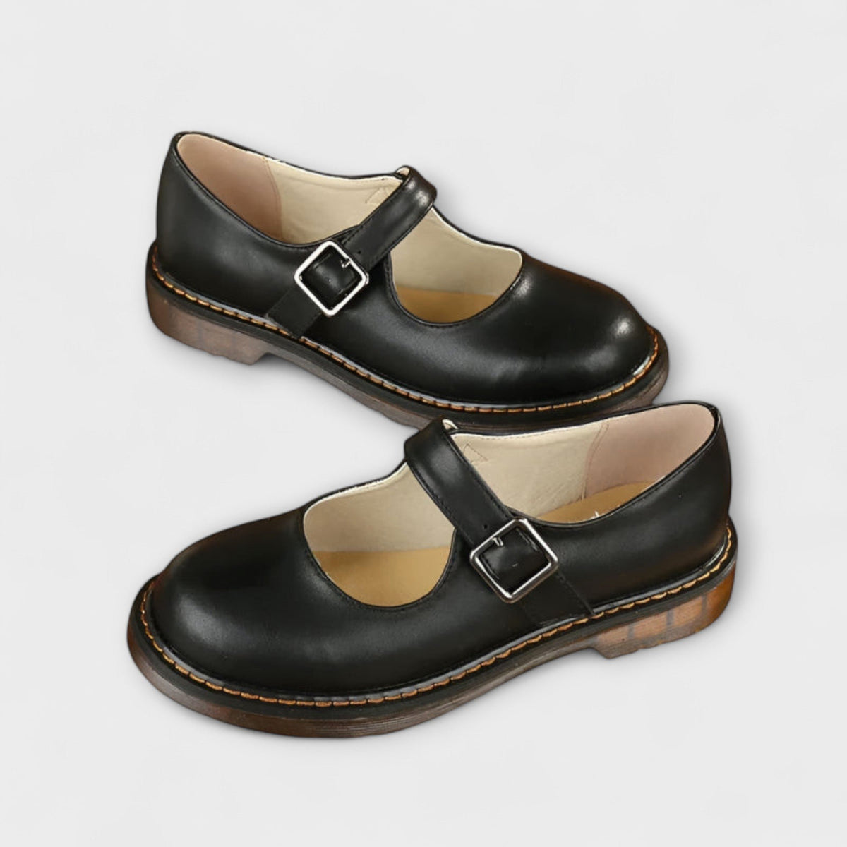 Women's Classic Mary Jane Shoes with Buckle Strap Hero
