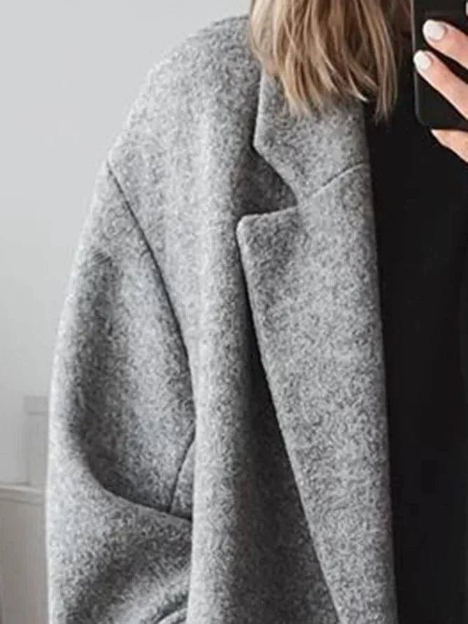 Women's Classic Tailored Overcoat with Longline Fit Detail