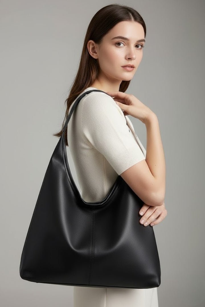 Women's Classic Tote Bag with Spacious Inner Pocket Angle