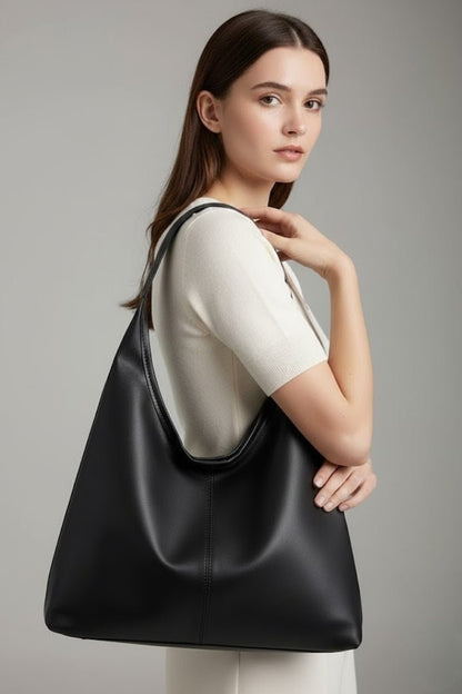 Women's Classic Tote Bag with Spacious Inner Pocket Angle