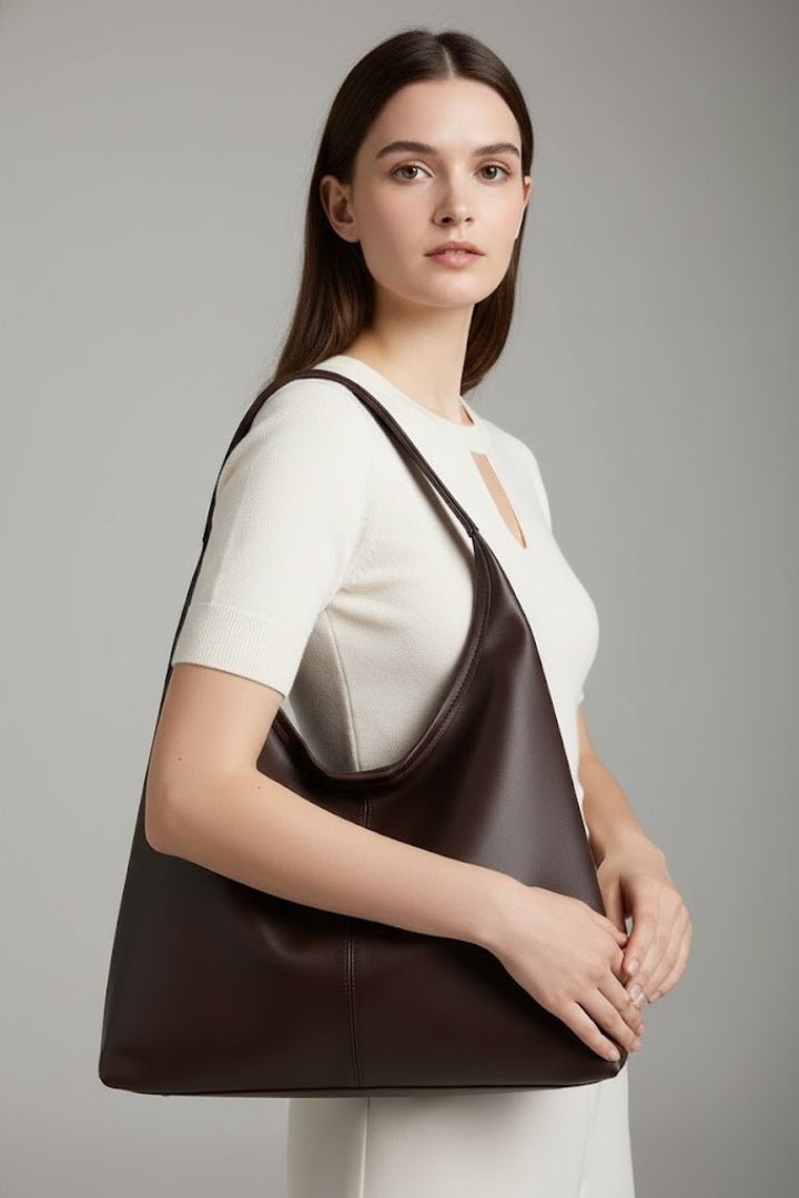 Women's Classic Tote Bag with Spacious Inner Pocket Side