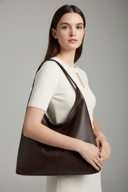 Women's Classic Tote Bag with Spacious Inner Pocket Side