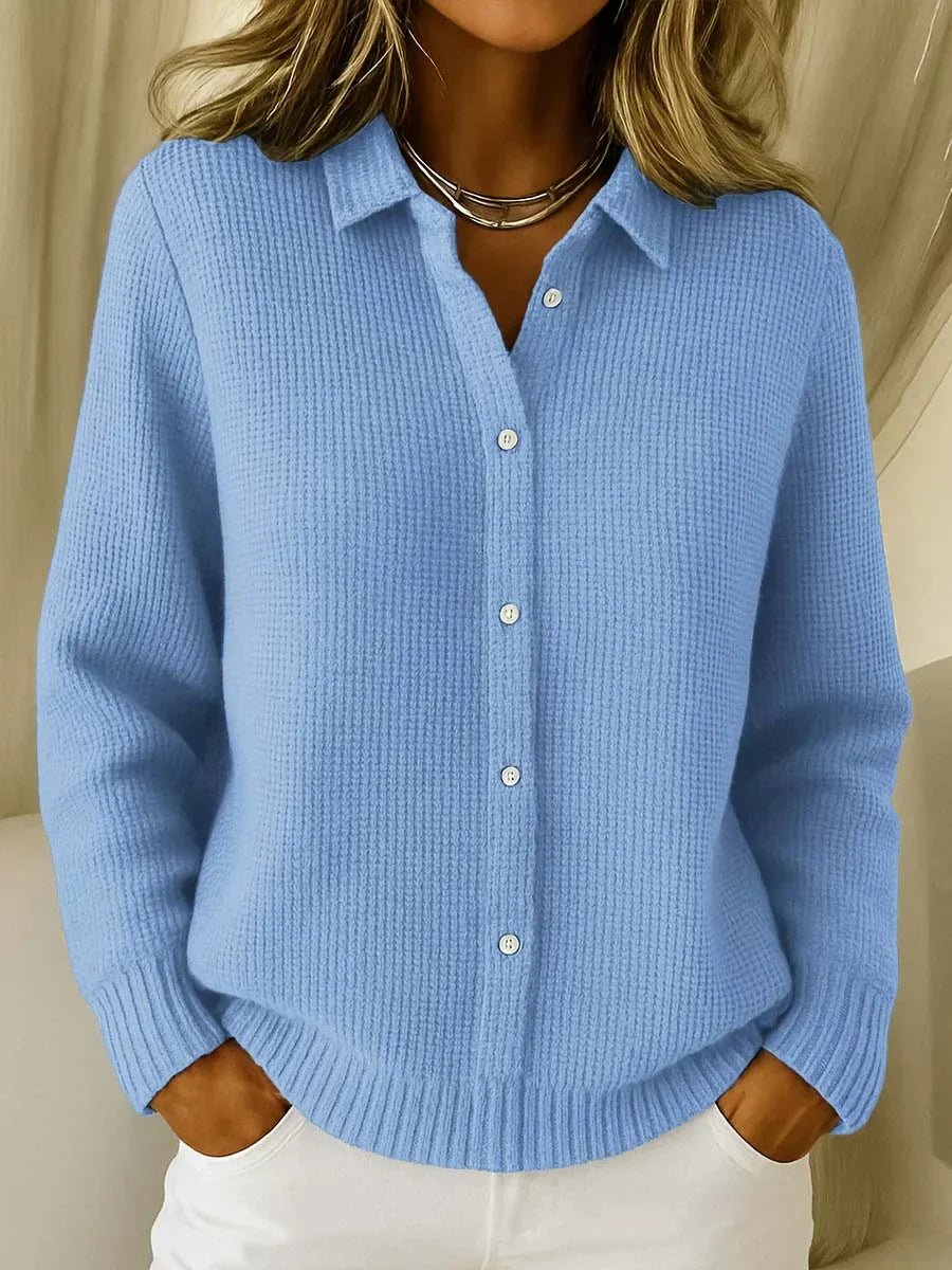 Women's Cozy Knit Cardigan with Button Front Hero