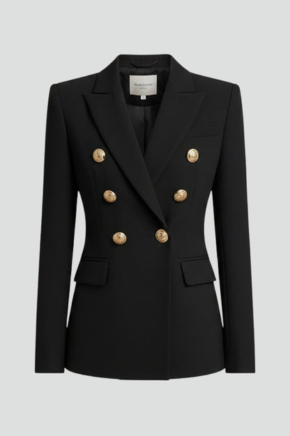 Women's Double-Breasted Blazer | Smart Occasion with Gold Buttons Hero