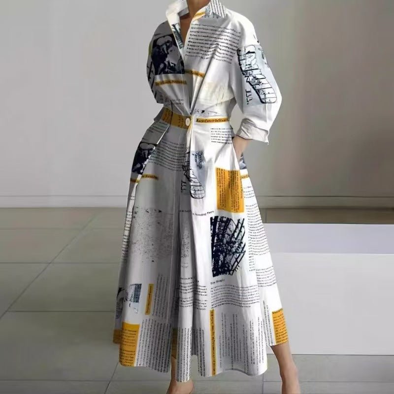 Women's Elegant Front Wrap Collared Maxi Dress View 16