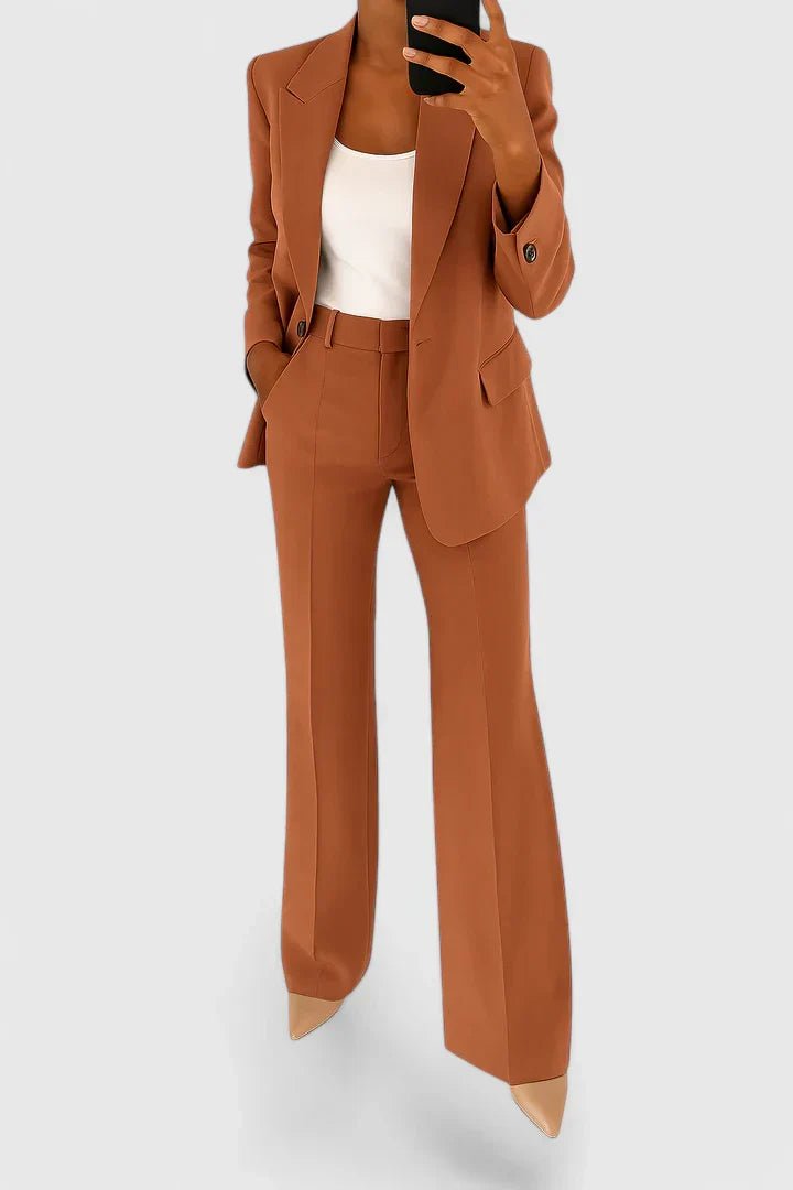 Women's Elegant Two-Piece Suit Set | Smart Occasion Wear Back