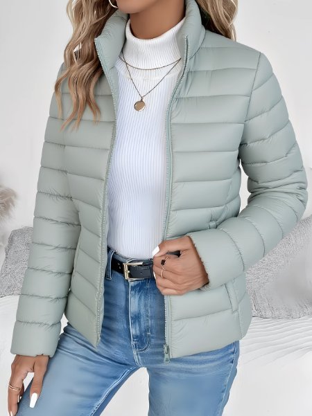 Women's Lightweight Quilted Spring Jacket with Tailored Fit Hero