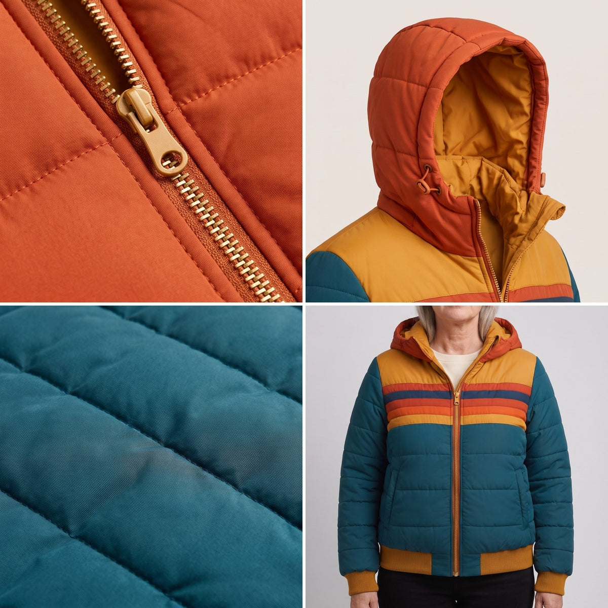 Women's Lightweight Waterproof Jacket with Stripe Detail Angle