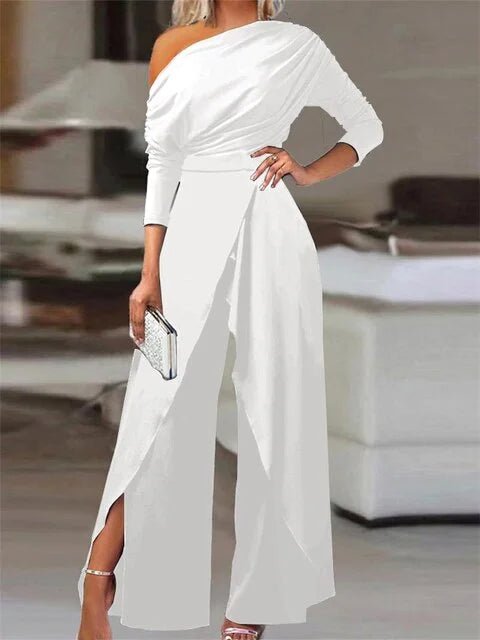 Women's Off-Shoulder Jumpsuit | Wide Leg Occasion Wear Hero