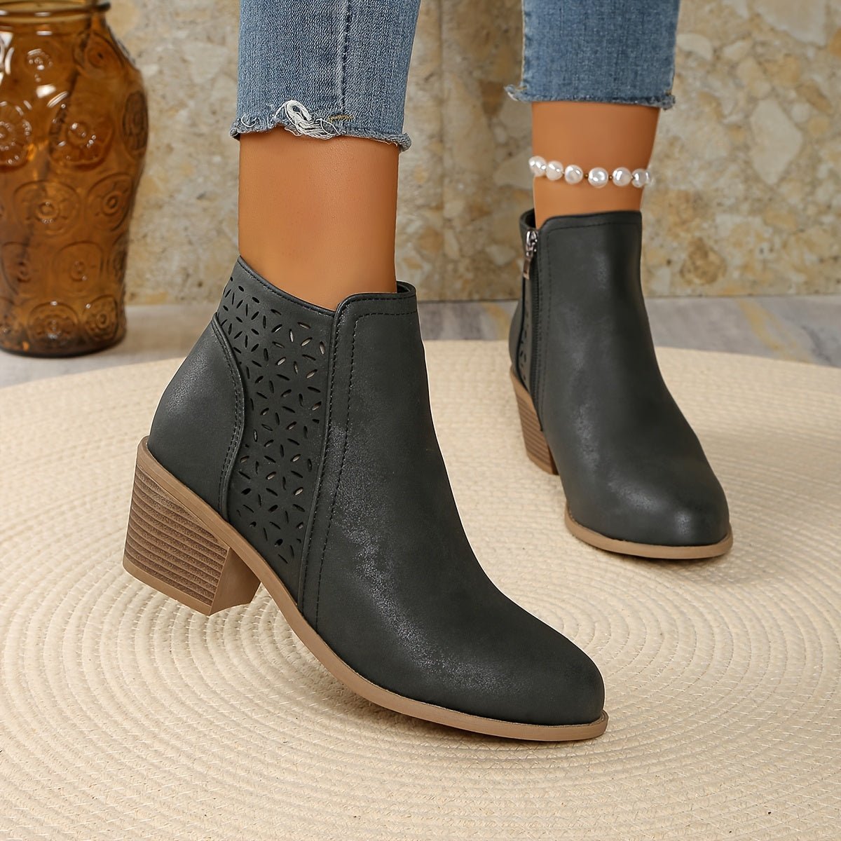 Women's Orthopaedic Boots | Wide Fit with Non-Slip Sole Close Up
