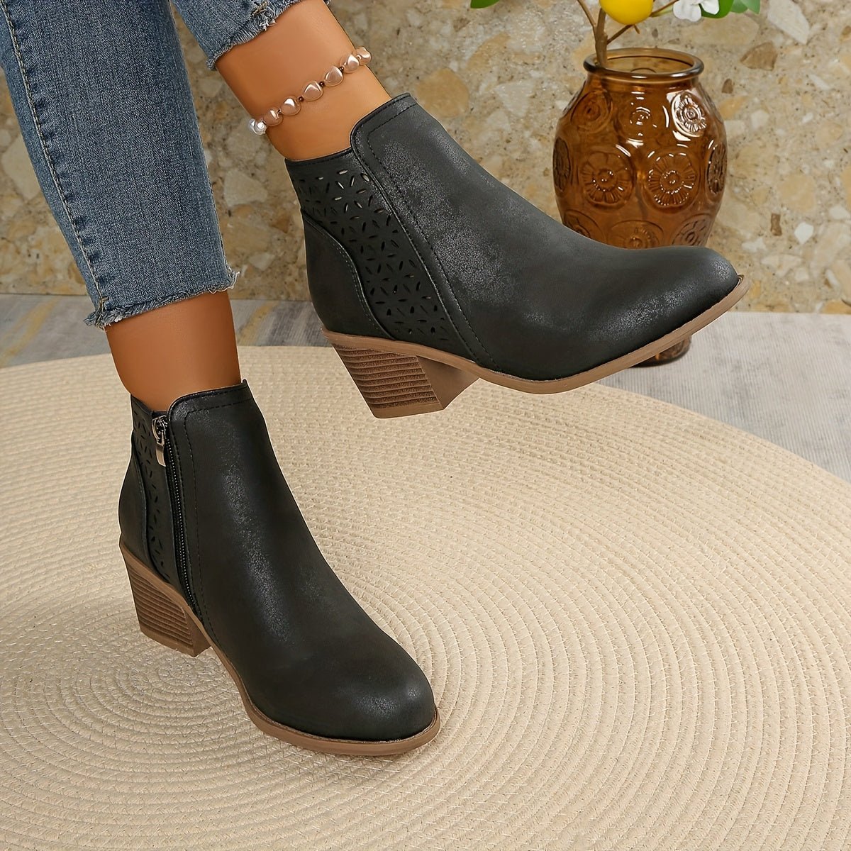 Women's Orthopaedic Boots | Wide Fit with Non-Slip Sole Detail