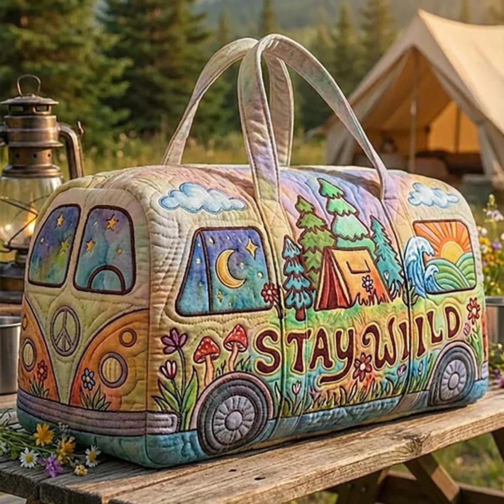 Women's Quilted Travel Duffle Bag with Lightweight Design Hero