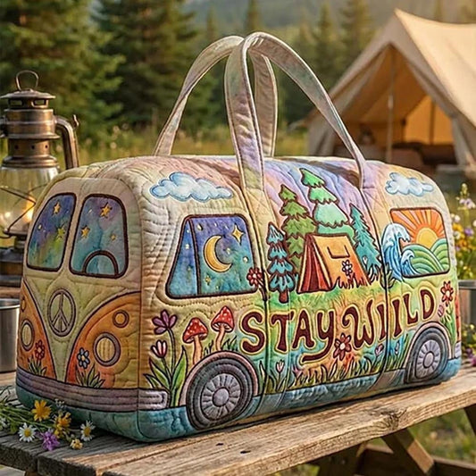 Women's Quilted Travel Duffle Bag with Lightweight Design Hero