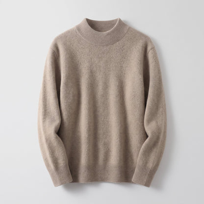 Women's Soft Knit Rollneck Jumper with Ribbed Trim Close Up