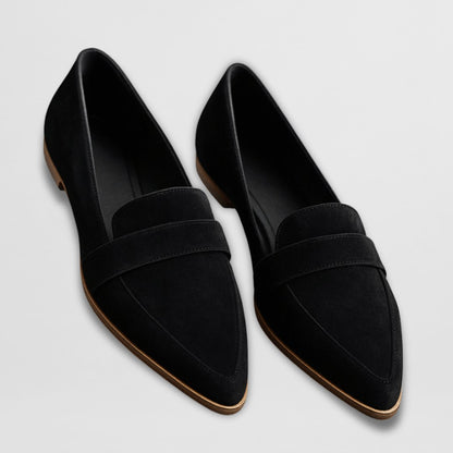 Women's Soft Suede Orthopaedic Loafers with Cushioned Insole Detail