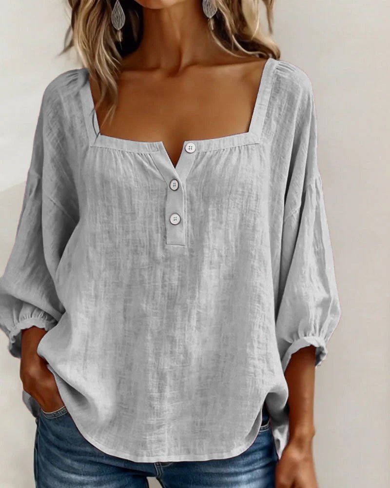Women's Stylish Relaxed Puff Sleeve Blouse View 20