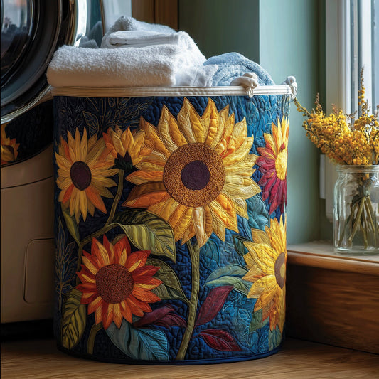 Women's Sunshine Floral Laundry Basket with Quilted Charm Hero