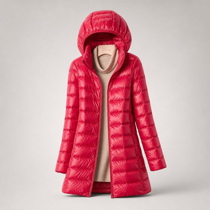 Women's Ultralight Down Jacket with Hooded Shell Alternate