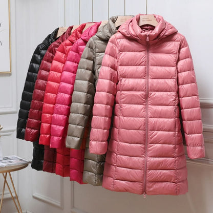 Women's Ultralight Down Jacket with Hooded Shell Hero