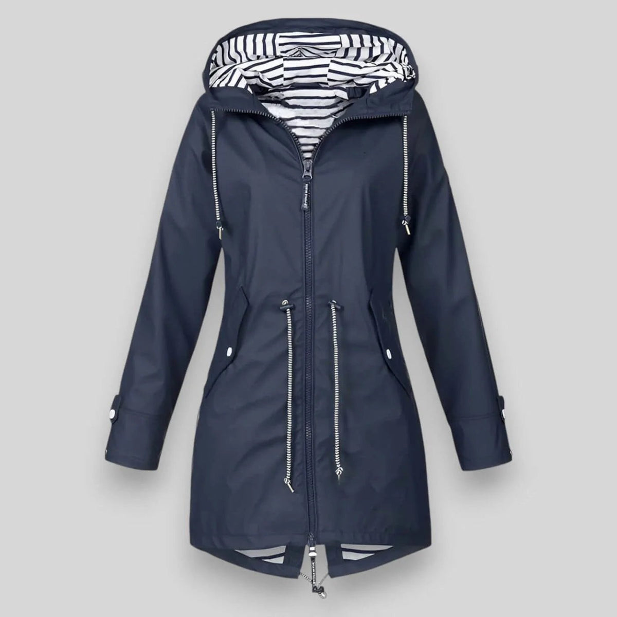 Women's Waterproof Hooded Jacket with Drawstring Waist Hero